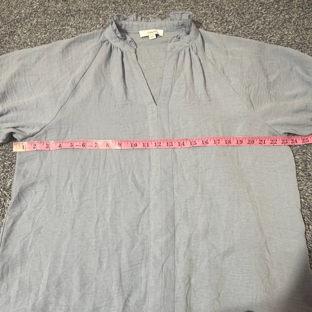 CeCe Light Blue Women's Blouse - Picture 7 of 9